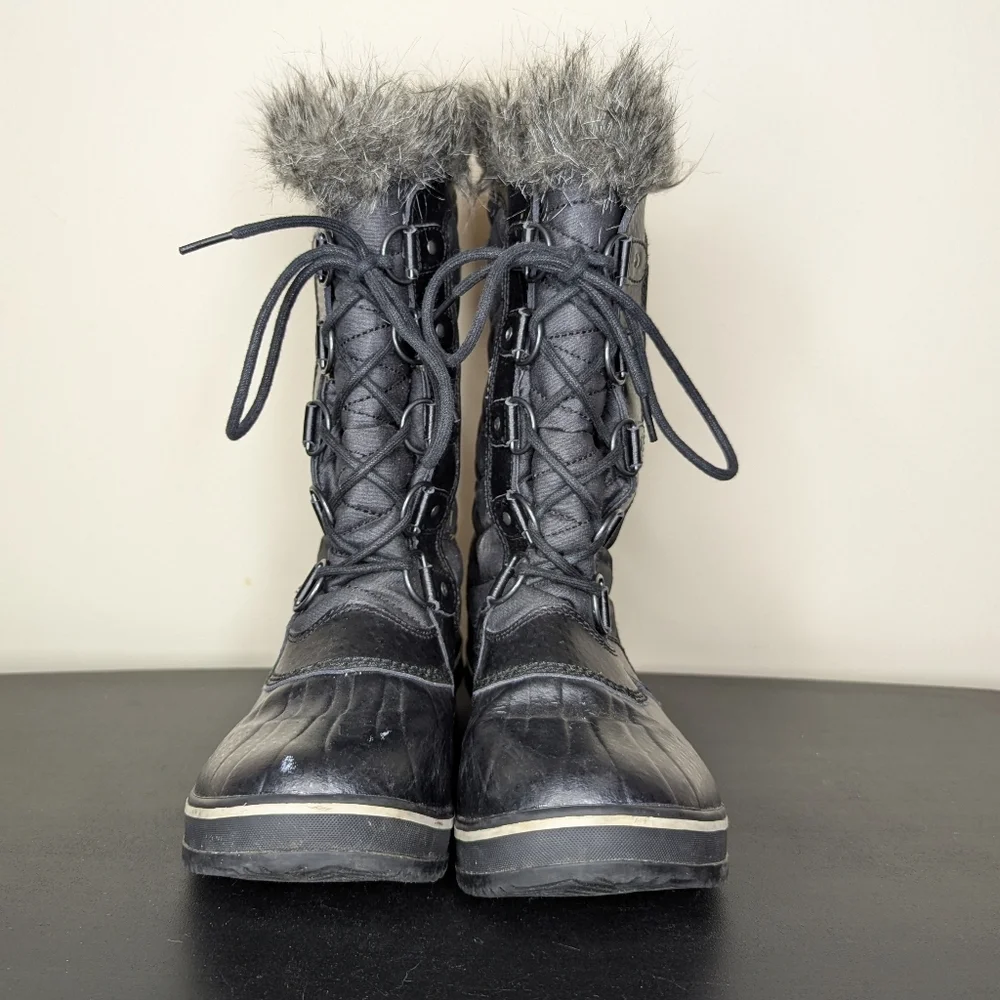Sorel Women’s Tofino II Waterproof Faux Fur Trim Winter Boots Black Size‎ 9